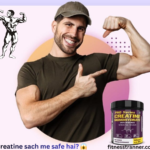 Athlete using creatine monohydrate to improve strength and workout performance