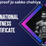fitness certificate for professional gym and personal trainer