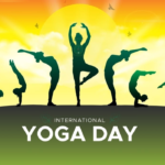 International Yoga Day 21 जून योग अभ्यास करते लोग