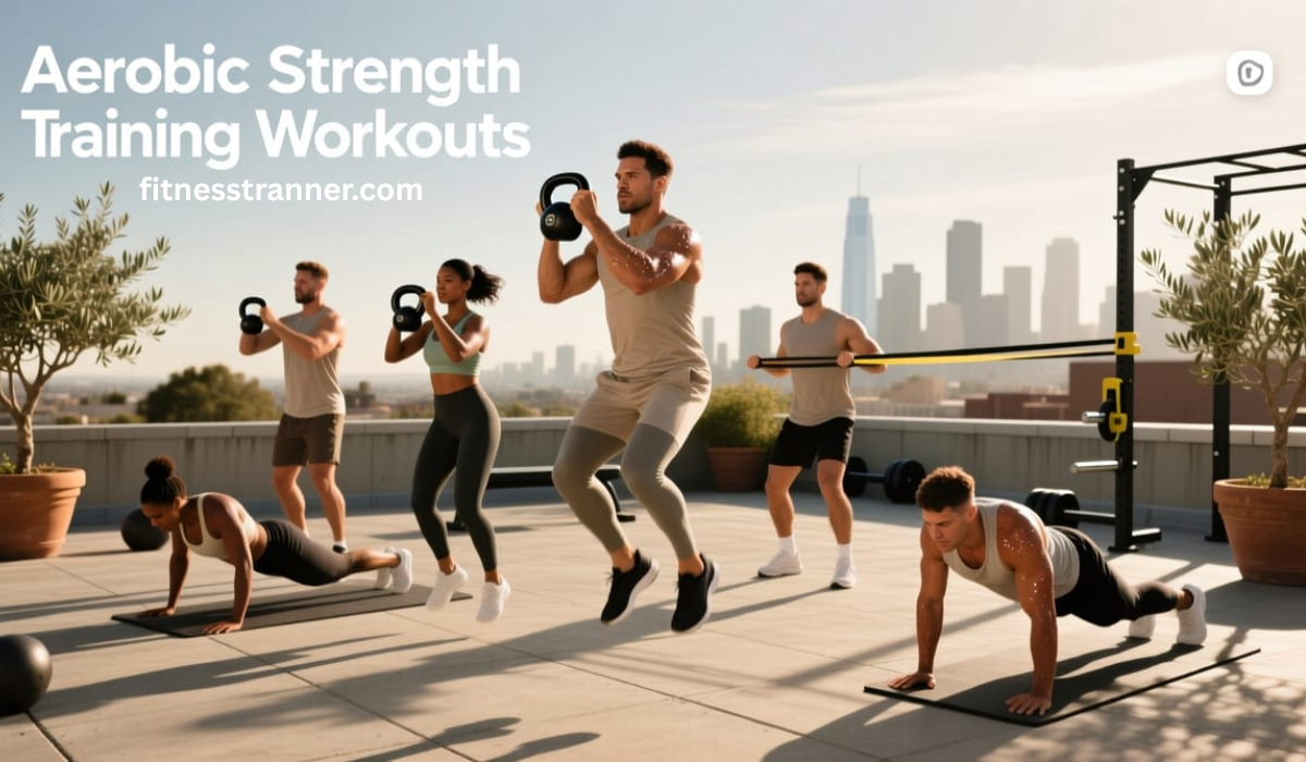Aerobic strength training Guide workout combining cardio and resistance exercises